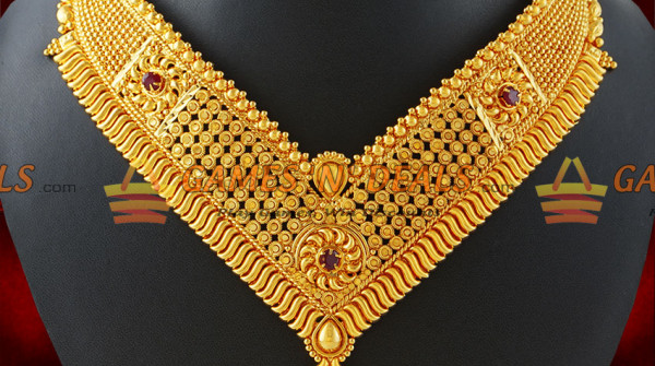 pix Indian Gold Choker Necklace Design Set gold plated imitation necklace
