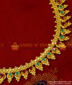NCKN198 - Gold Plated AD Stone Attigai Traditional Beaded Choker Design Jewelry 