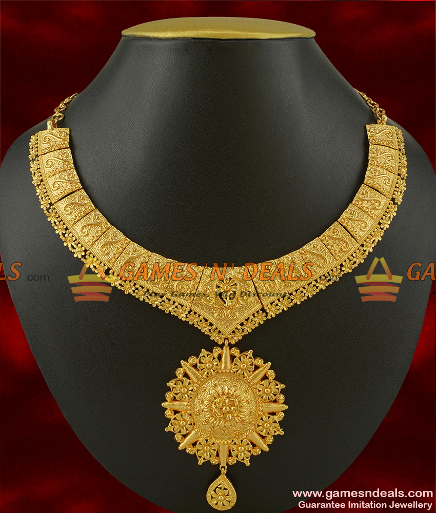 NCKN244 - Handmade Flower Design Grand Party Wear Imitation Choker Design NCKN244 - Handmade Flower Design Grand Party Wear Imitation Choker Design