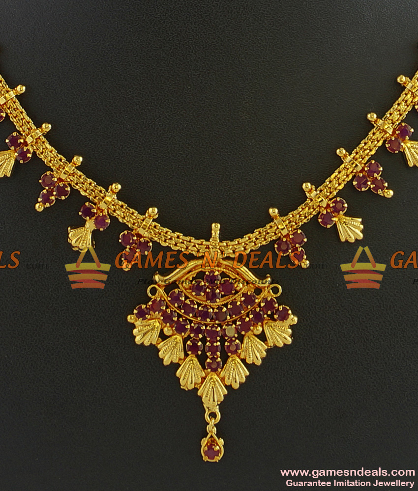 NCKN253 - Guarantee Imitation Necklace South Indian Jewelry Low price Online