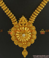 NCKN257 - Kerala Stone Necklace Full Net Work Grand Gold Plated Jewelry Online