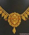 NCKN262 - Grand Arumbu Leaf Necklace Handmade Unique Work Jewelry Online