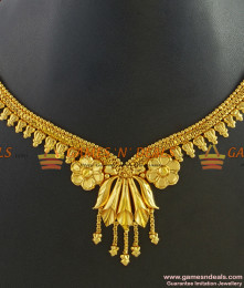 NCKN273 - Choker Necklace Light Weight Fancy Calcutta Design Online