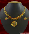NCKN275 - Semi Precious Stone Dollar With Trendy Leaf Design Kerala Necklace