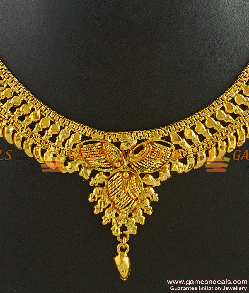 NCKN280 - Gold Plated Guarantee Necklace Traditional Calcutta Design