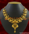 NCKN284 - Grand Bridal Peacock Choker Necklace Design Party Wear Imitation Jewelry