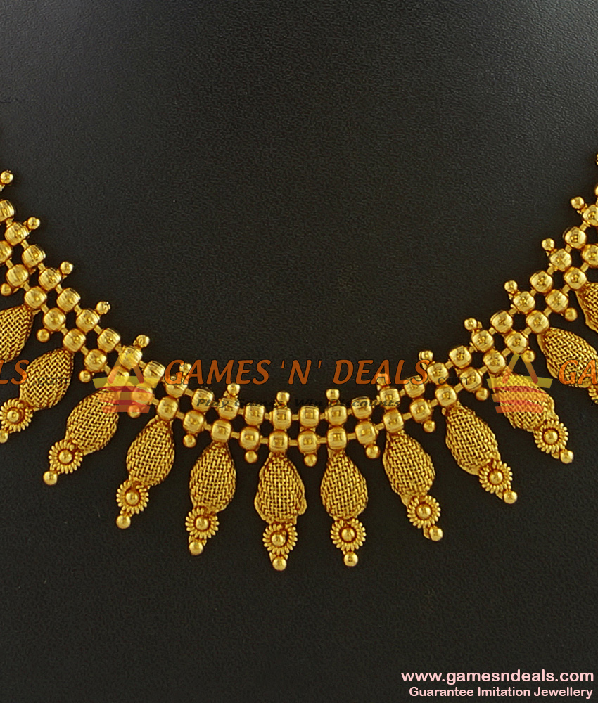 NCKN293 - Antique Imitation Attigai Gold Plated Unique Choker Vintage Collection NCKN293 - Antique Imitation Attigai Gold Plated Unique Choker Vintage Collection