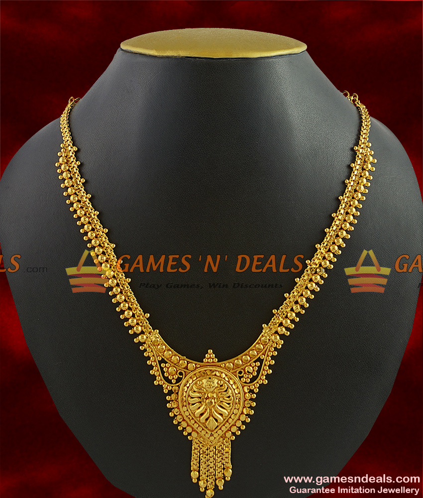 NCKN298 - Beautiful Party Wear Collar Dollar Necklace Guarantee Gold Plated Jewelry