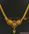 NCKN304 - South Indian Party Wear Semi-Precious MultiColor AD Stone Necklace