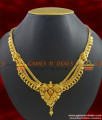 NCKN323 - Three Line Traditional Kolkata Choker Type Gold Plated Imitation Necklace