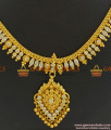 NCKN334 - Semi Precious Grand Sparkling Zircon Rice Stone Necklace Online