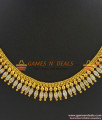 NCKN335 - 24ct Pure Gold Plated Bridal Wear Full Zircon Stone Necklace