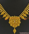 NCKN359 - South Indian Gold Plated Party Wear Imitation Necklace