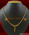NCKN361 - South Indian Simple Wear Semi-Precious MultiColor AD Stone Necklace NCKN361 - South Indian Simple Wear Semi-Precious MultiColor AD Stone Necklace