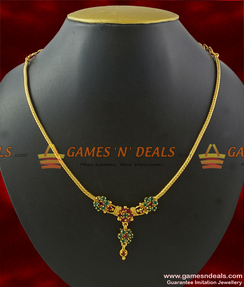 Gold Plated Multi Color Agate Zirconia Stones Necklace Set