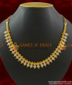 NCKN366 - American Diamond Full White Stone Attigai Imitation Necklace Online