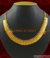 NCKN368 - Gold Plated Lakshmi Kasu Malai Necklace South Indian Design