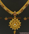 NCKN374 - Latest Semi Precious AD Stone Guarantee Imitation Bridal Necklace NCKN374 - Latest Semi Precious AD Stone Guarantee Imitation Bridal Necklace