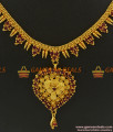 NCKN377 - High On Fashion Sparkling Kerala Design Imitation Necklace