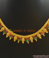 NCKN389 - Gold Plated AD Stone Attigai Traditional Beaded Choker Design Jewelry