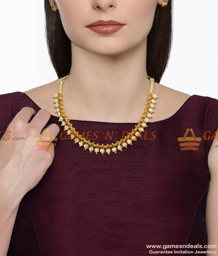 NCKN394 - Sparkling Big AD White Stone Choker Type Imitation Necklace Online NCKN394 - Sparkling Big AD White Stone Choker Type Imitation Necklace Online