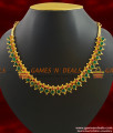 NCKN395 - Attractive Big Emerald Stone Choker Type Imitation Necklace Online