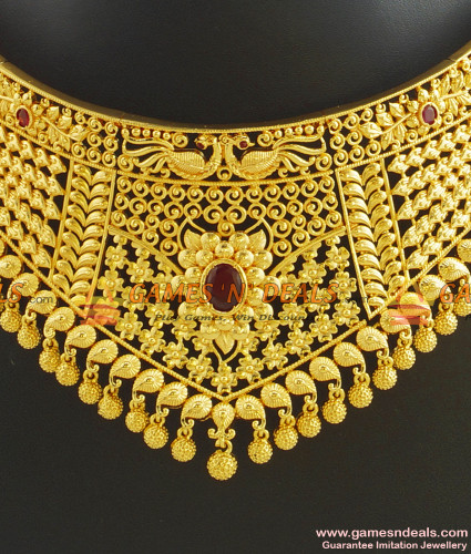 One Gram Gold Plated Grand Choker Set 