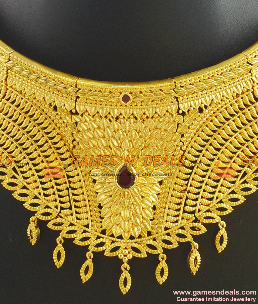 Bridal Choker Set with Earrings One Year Guarantee Necklace NCKN403 Bridal Choker Set with Earrings One Year Guarantee Necklace NCKN403