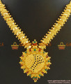 Gold Plated Jewellery Kerala Type Bridal Wear Stone Necklace NCKN413 Gold Plated Jewellery Kerala Type Bridal Wear Stone Necklace NCKN413