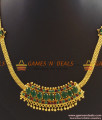 Big Stone Necklaces Bridal Wear Imitation Jewellery Latest Design NCKN414