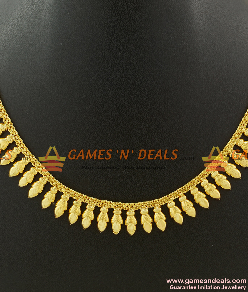 Very Light Weight Traditional Kerala Arumbu Leaf Necklace NCKN416 Very Light Weight Traditional Kerala Arumbu Leaf Necklace NCKN416