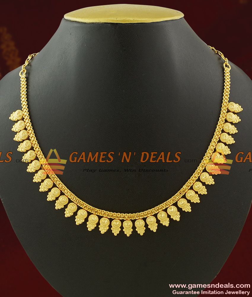 Very Light Weight Traditional Kerala Arumbu Leaf Necklace NCKN417 Very Light Weight Traditional Kerala Arumbu Leaf Necklace NCKN417