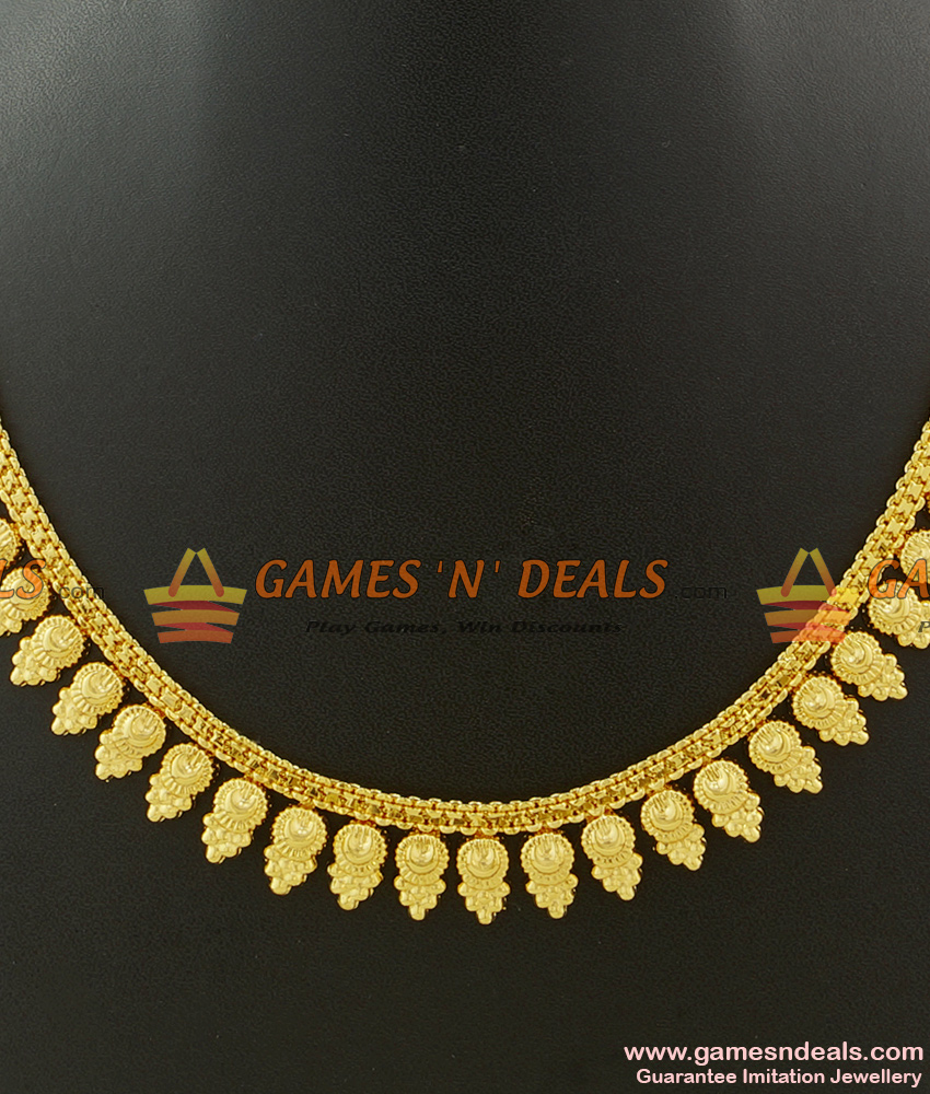 Very Light Weight Traditional Kerala Arumbu Leaf Necklace NCKN417