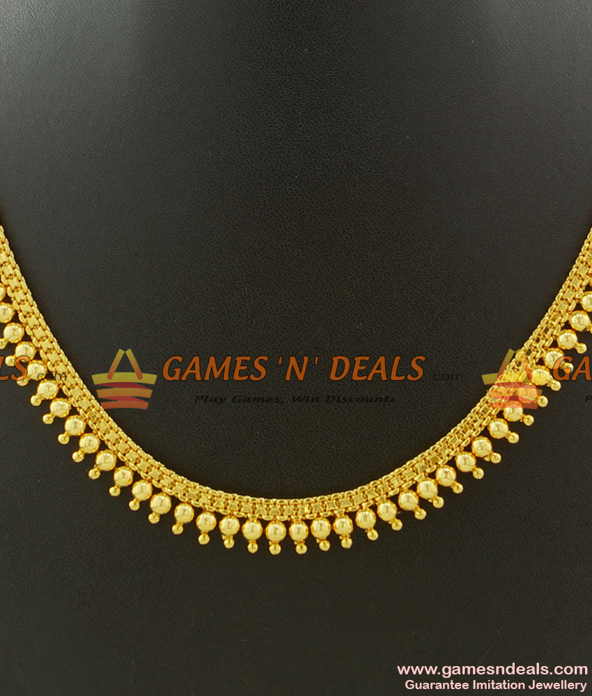 One Year Guarantee Light Weight Traditional Kerala Full Bead Necklace NCKN428 One Year Guarantee Light Weight Traditional Kerala Full Bead Necklace NCKN428
