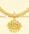NCKN54 - Traditional Aiympon Big White Stone Imitation Necklace Design