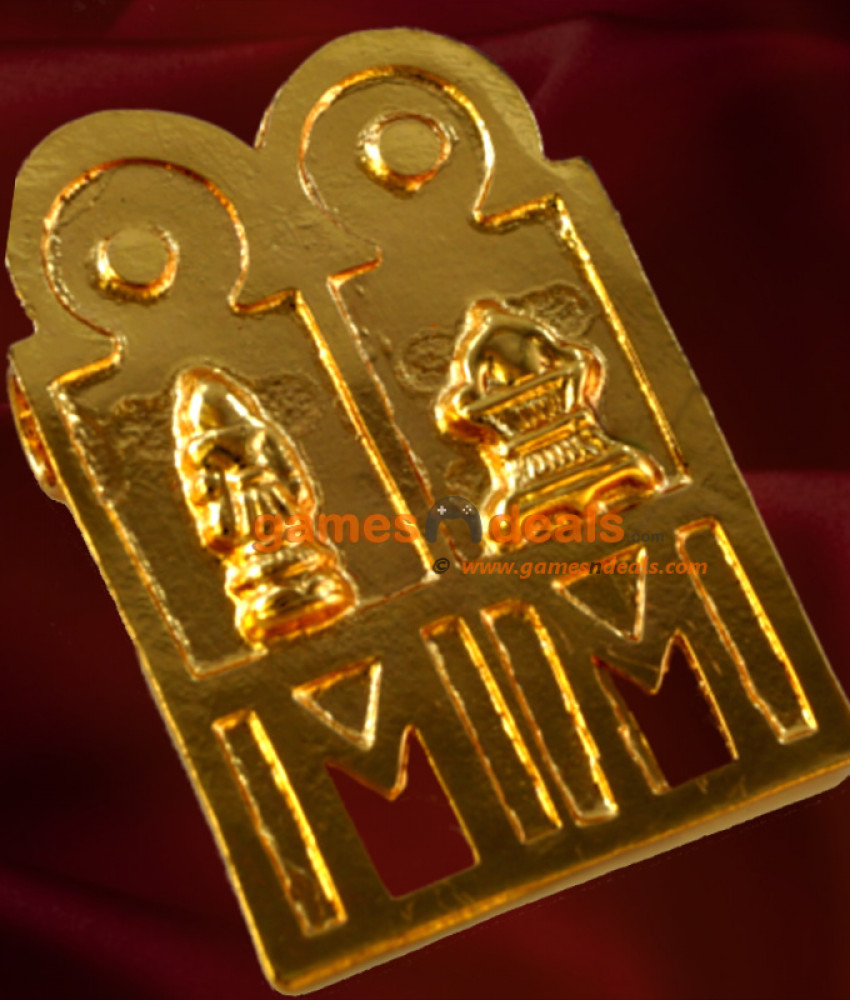 THAL01 Gold Plated Jewelry Meenakshi Sundereshwara Thali THAL01 Gold Plated Jewelry Meenakshi Sundereshwara Thali