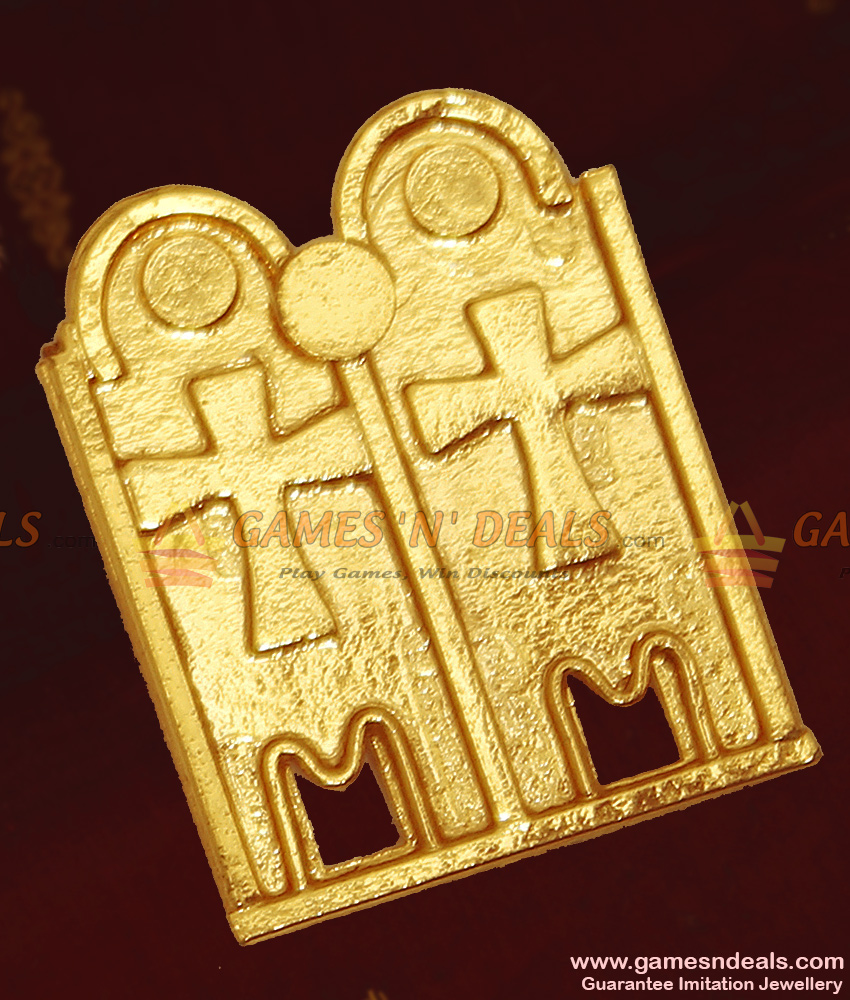 Pure Gold Plated Jewelry Christian Cross Thali Design THAL26