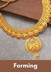 Two gram gold forming necklace