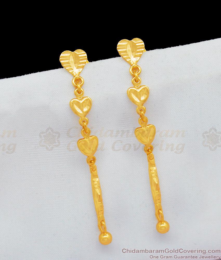  Dangler Type Heart Pattern Earing For Party Wear Buy Online ER1917