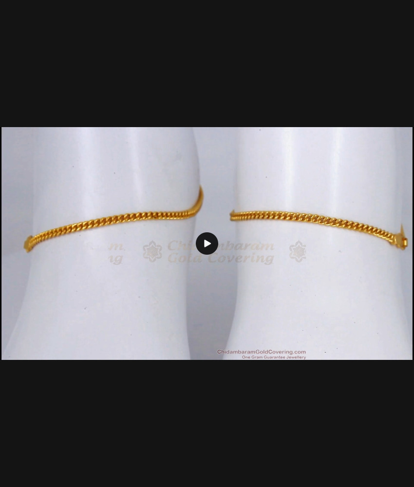10 Inch Gold Chain Type Anklet For Womens Kolusu ANKL1119 10 Inch Gold Chain Type Anklet For Womens Kolusu ANKL1119