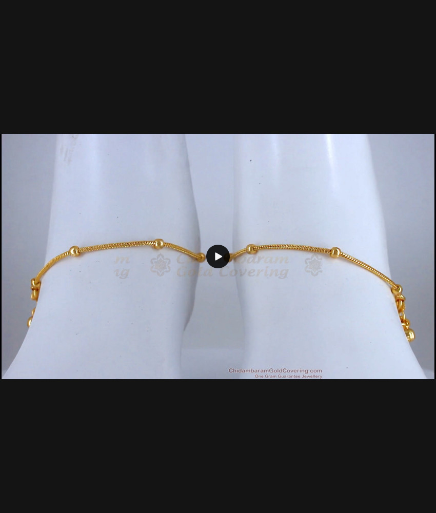 10 Inch Plain Gold Anklets For Girls Daily Wear ANKL1146 10 Inch Plain Gold Anklets For Girls Daily Wear ANKL1146
