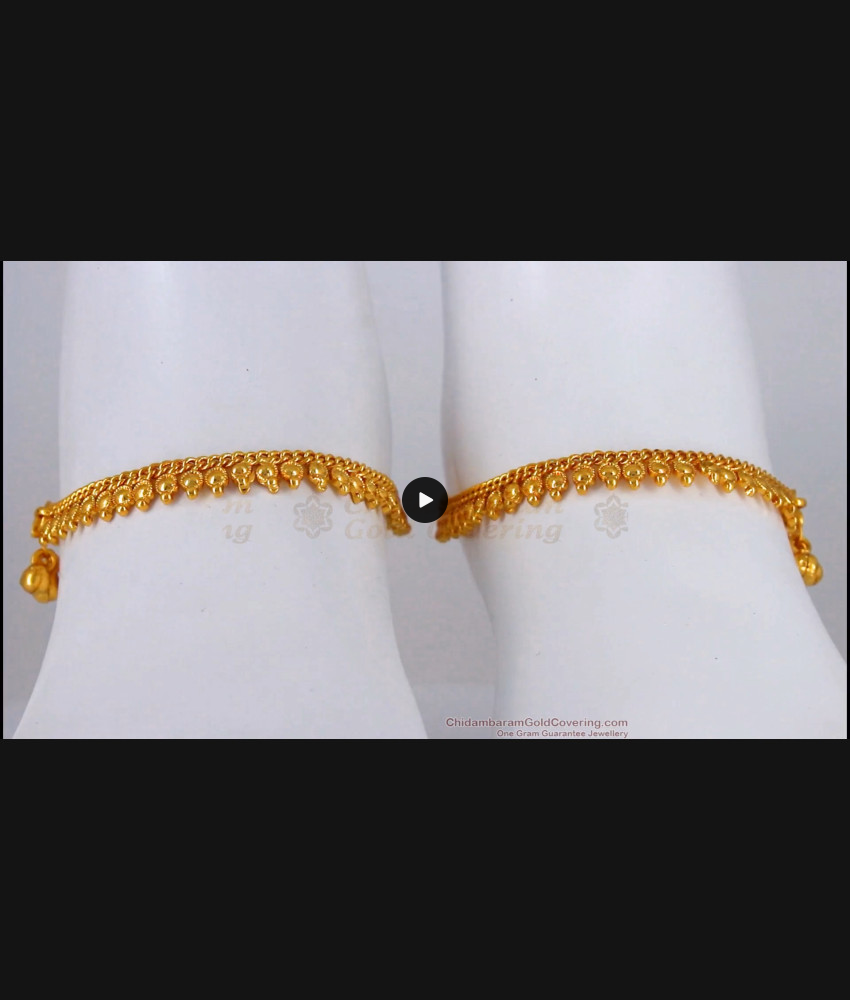 10 Inch Attractive Gold Imitation Kolusu For Daily Wear Collection ANKL1156 10 Inch Attractive Gold Imitation Kolusu For Daily Wear Collection ANKL1156
