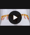 10 Inch Red Kemp Stone Gold Anklet Wedding Collection ANKL1166 10 Inch Red Kemp Stone Gold Anklet Wedding Collection ANKL1166