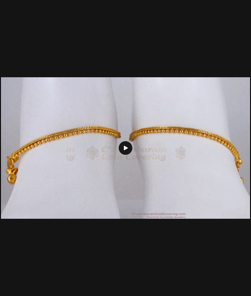 10 Inch Classical Design Gold Anklets For Daily Wear ANKL1170 10 Inch Classical Design Gold Anklets For Daily Wear ANKL1170