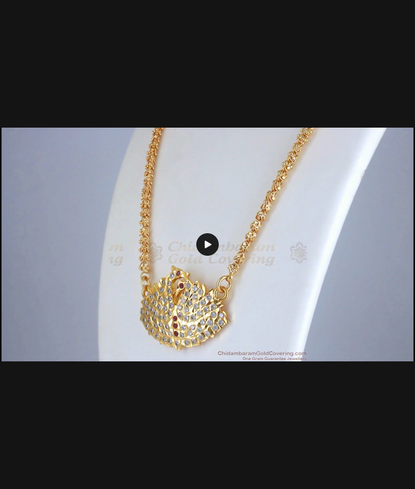 Lovely Swan Gati Stone Gold Plated Dollar Chain Five Metal Jewelry Designs BGDR459 Lovely Swan Gati Stone Gold Plated Dollar Chain Five Metal Jewelry Designs BGDR459