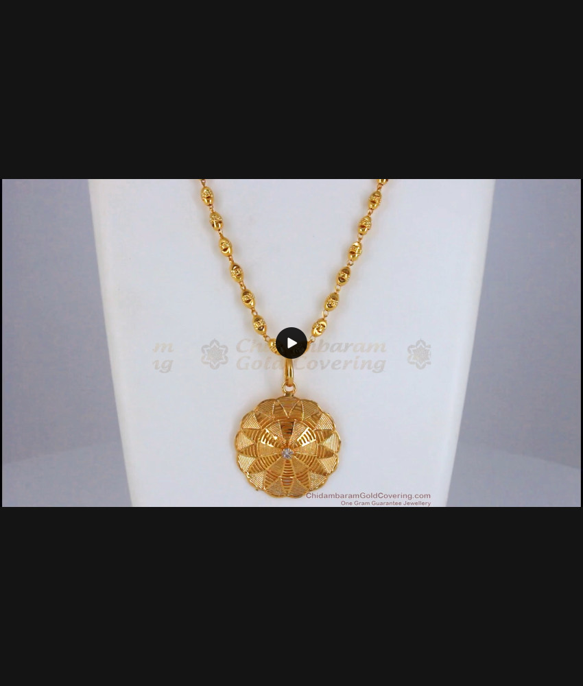 Beautiful One Gram Gold Dollar Beaded Chain White Stone Jewelry BGDR853 Beautiful One Gram Gold Dollar Beaded Chain White Stone Jewelry BGDR853