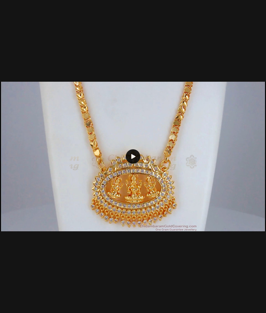 Divine Lakshmi Impon Dollar Grand White Stone Bridal Jewelry BGDR870 Divine Lakshmi Impon Dollar Grand White Stone Bridal Jewelry BGDR870