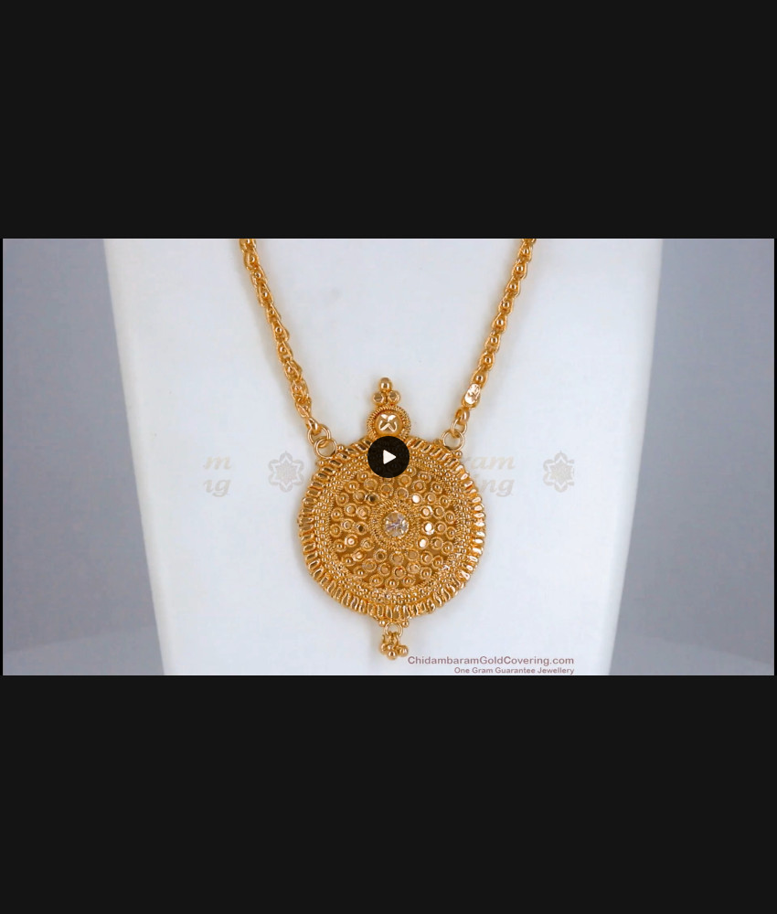 24 Inch Gold Tone Dollar Chain White Stone Womens Daily Use BGDR878 24 Inch Gold Tone Dollar Chain White Stone Womens Daily Use BGDR878