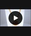 30 Inches Long Gorgeous Ruby White Stone Gold Dollar Chain Design For Women BGDR920