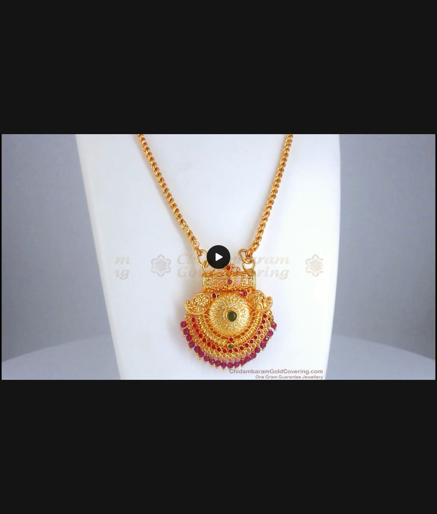 Traditional Enamel Saradu Gold Plated Dollar Chain Shop Online BGDR944 Traditional Enamel Saradu Gold Plated Dollar Chain Shop Online BGDR944
